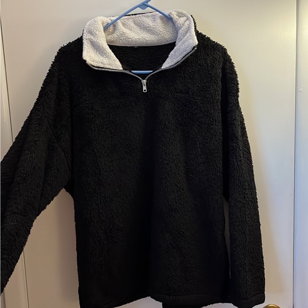 Cozy Sherpa fleece quarter zip